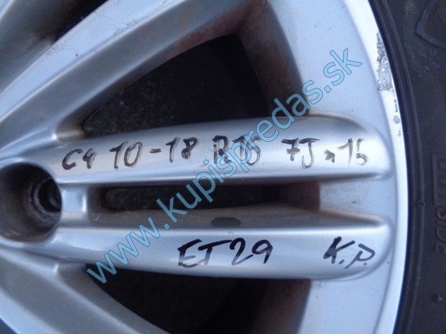 elektróny na citroen c4 B7, kolesá, 7Jx16 ET29 9687802977